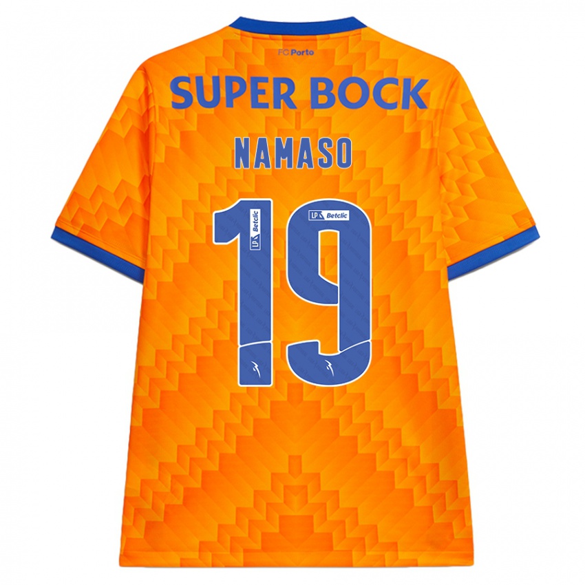 Bambino Maglia Danny Namaso #19 Arancione Kit Gara Away 2024/25 Maglietta