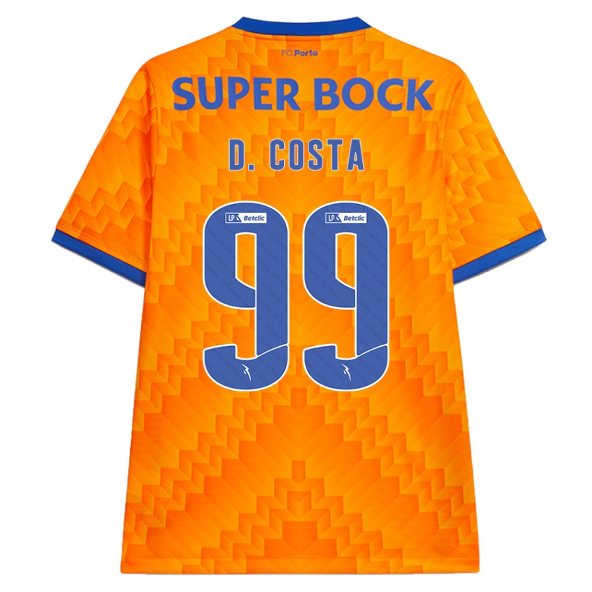 Bambino Maglia Diogo Costa #99 Arancione Kit Gara Away 2024/25 Maglietta