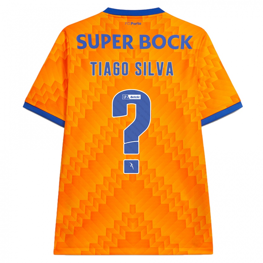 Bambino Maglia Tiago Silva #0 Arancione Kit Gara Away 2024/25 Maglietta