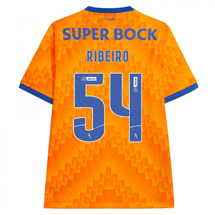 Bambino Maglia António Ribeiro #54 Arancione Kit Gara Away 2024/25 Maglietta