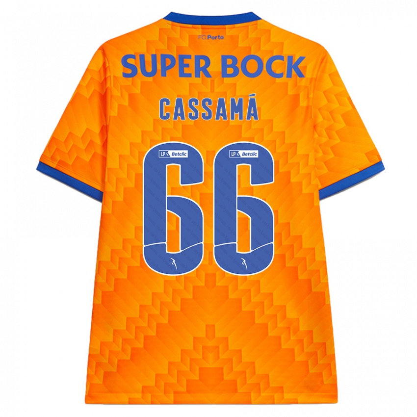 Bambino Maglia Adramane Cassamá #66 Arancione Kit Gara Away 2024/25 Maglietta