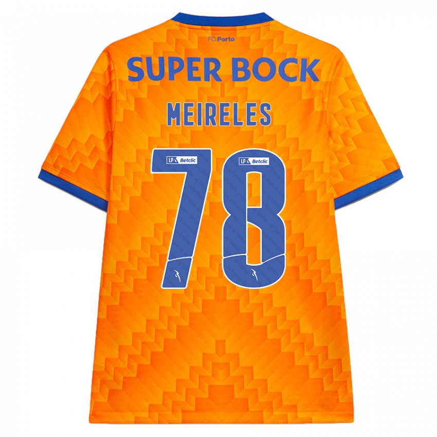 Bambino Maglia Jorge Meireles #78 Arancione Kit Gara Away 2024/25 Maglietta