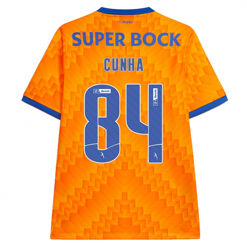 Bambino Maglia Martim Cunha #84 Arancione Kit Gara Away 2024/25 Maglietta