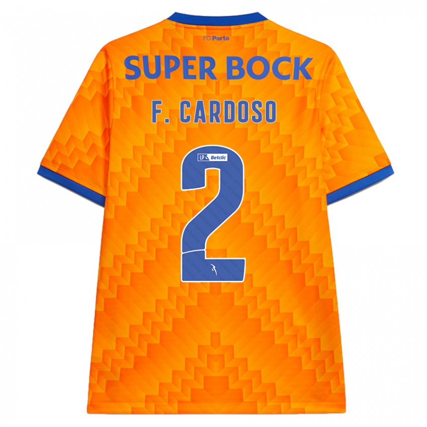 Bambino Maglia Fabio Cardoso #2 Arancione Kit Gara Away 2024/25 Maglietta