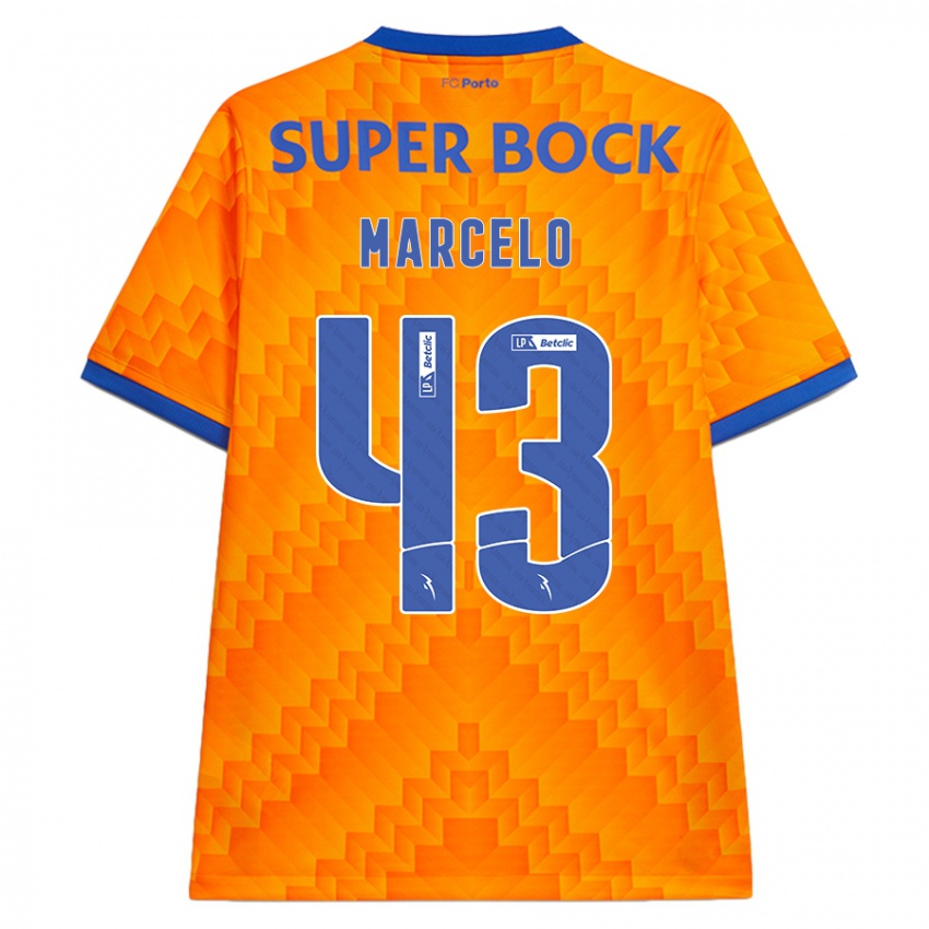 Bambino Maglia Joao Marcelo #43 Arancione Kit Gara Away 2024/25 Maglietta