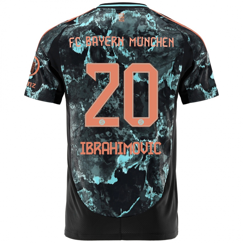 Bambino Maglia Arijon Ibrahimovic #20 Nero Kit Gara Away 2024/25 Maglietta