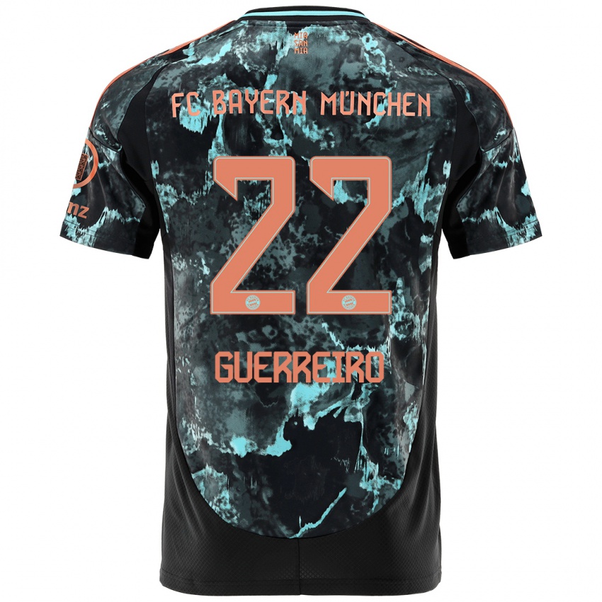 Bambino Maglia Raphael Guerreiro #22 Nero Kit Gara Away 2024/25 Maglietta