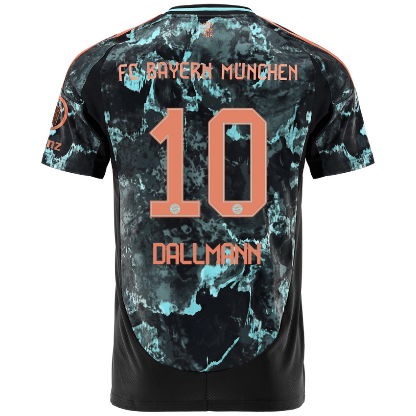 Bambino Maglia Linda Dallmann #10 Nero Kit Gara Away 2024/25 Maglietta