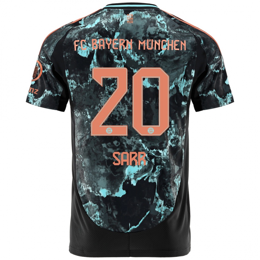 Bambino Maglia Bouna Sarr #20 Nero Kit Gara Away 2024/25 Maglietta