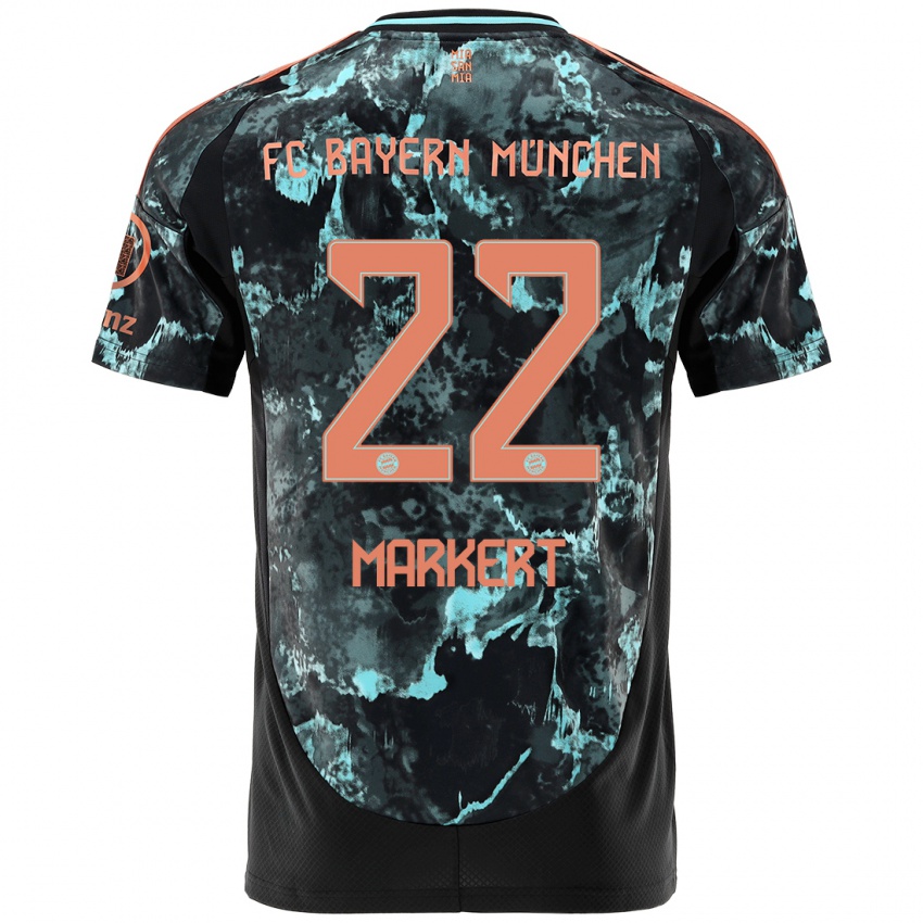 Bambino Maglia Leon Markert #22 Nero Kit Gara Away 2024/25 Maglietta