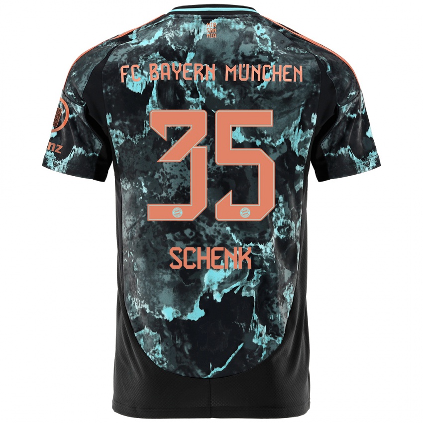 Bambino Maglia Johannes Schenk #35 Nero Kit Gara Away 2024/25 Maglietta