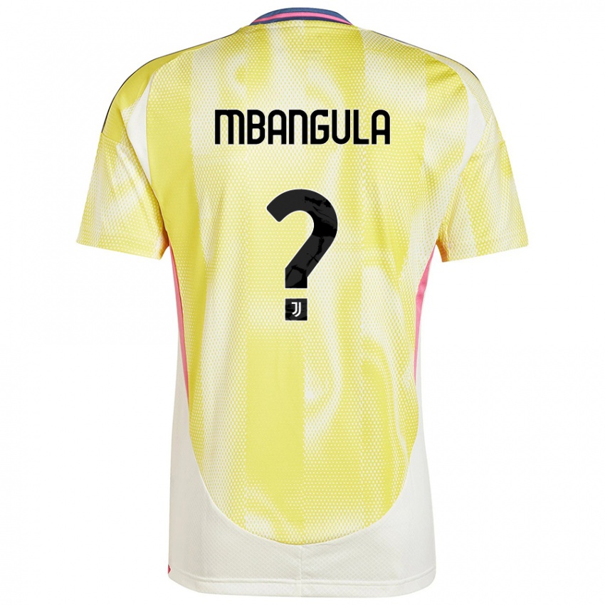 Bambino Maglia Samuel Mbangula #0 Giallo Solare Kit Gara Away 2024/25 Maglietta