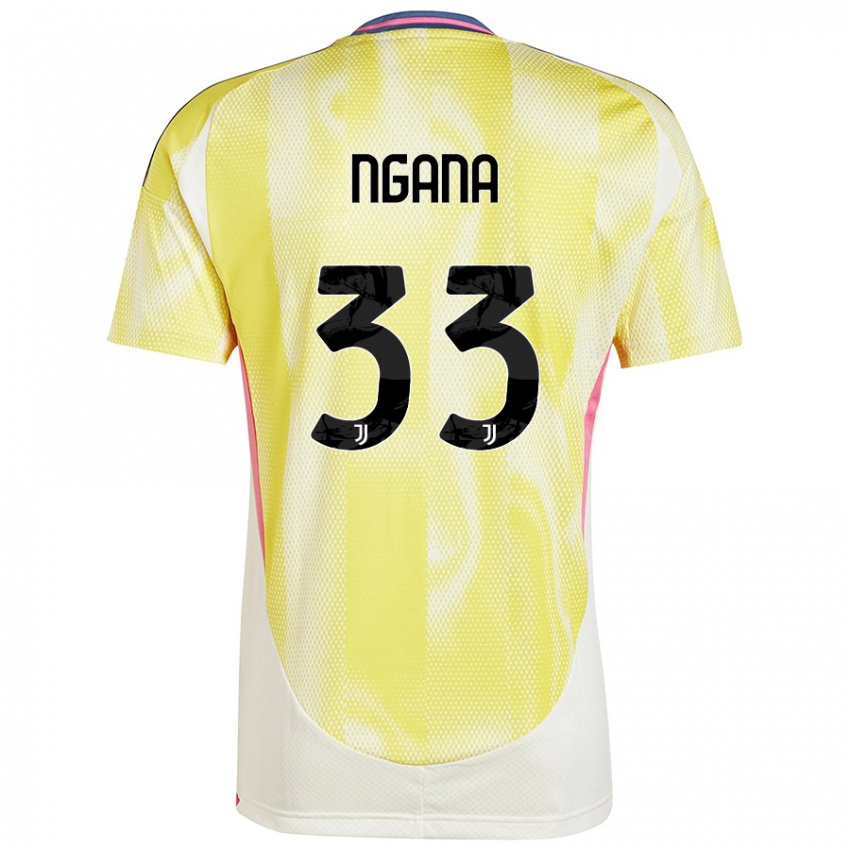 Bambino Maglia Valdes Ngana #33 Giallo Solare Kit Gara Away 2024/25 Maglietta