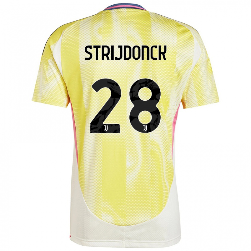 Bambino Maglia Bayron Strijdonck #28 Giallo Solare Kit Gara Away 2024/25 Maglietta