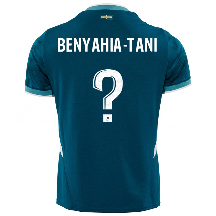 Bambino Maglia Aylan Benyahia-Tani #0 Turchese Blu Kit Gara Away 2024/25 Maglietta