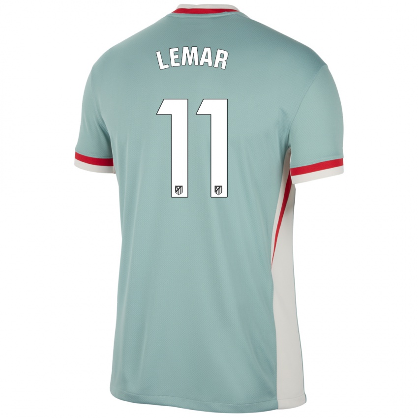 Bambino Maglia Thomas Lemar #11 Beige Chiaro Blu Kit Gara Away 2024/25 Maglietta