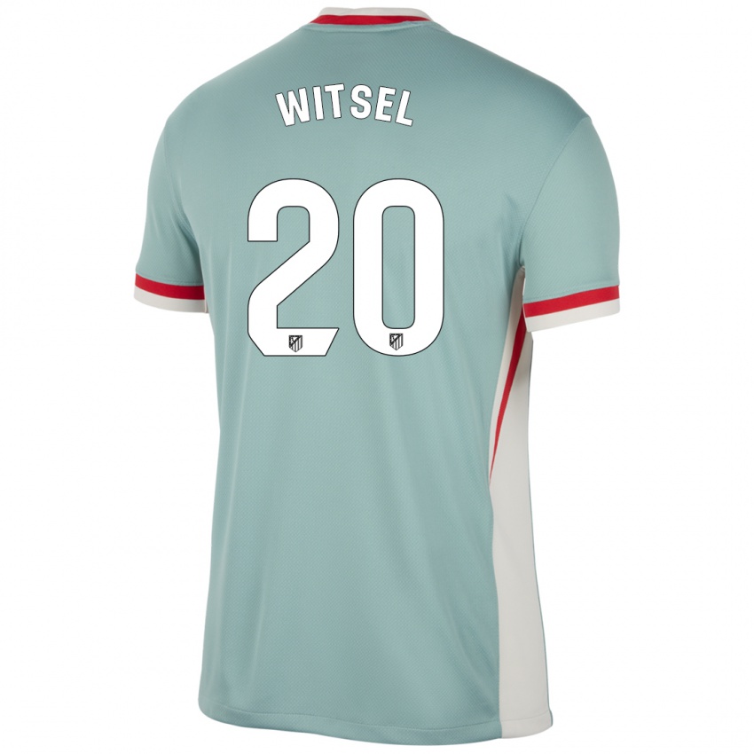 Bambino Maglia Axel Witsel #20 Beige Chiaro Blu Kit Gara Away 2024/25 Maglietta