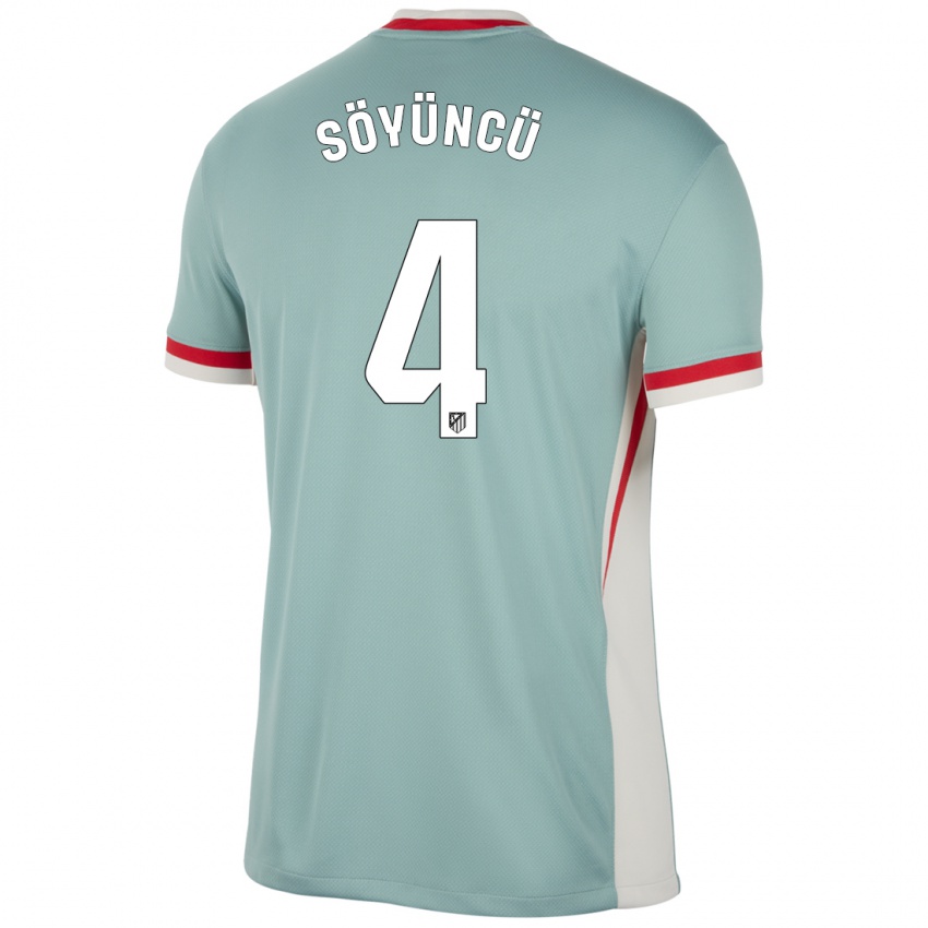 Bambino Maglia Caglar Söyüncü #4 Beige Chiaro Blu Kit Gara Away 2024/25 Maglietta