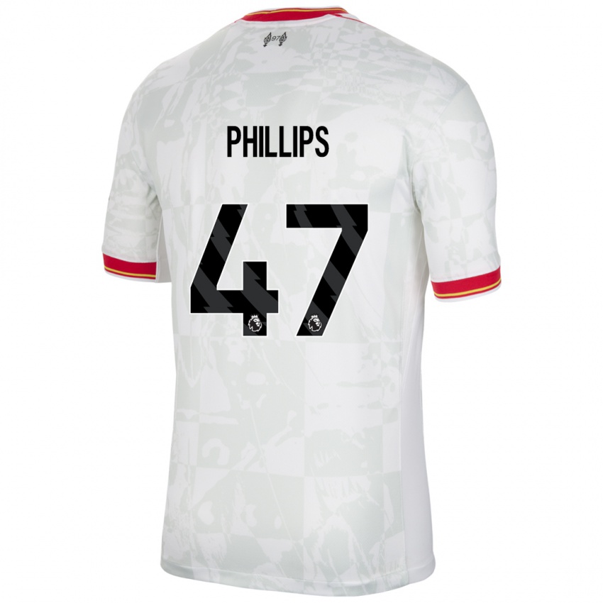 Bambino Maglia Nathaniel Phillips #47 Bianco Rosso Nero Kit Gara Third 2024/25 Maglietta