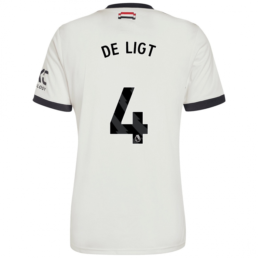 Bambino Maglia Matthijs De Ligt #4 Bianco Sporco Kit Gara Third 2024/25 Maglietta