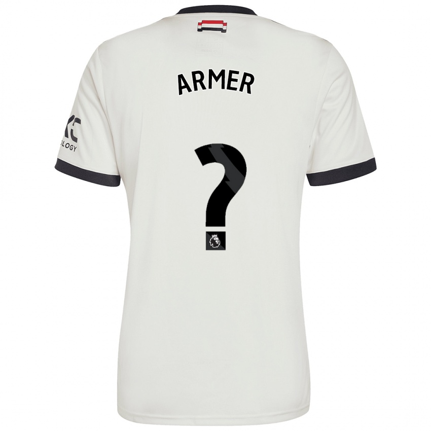 Bambino Maglia Daniel Armer #0 Bianco Sporco Kit Gara Third 2024/25 Maglietta