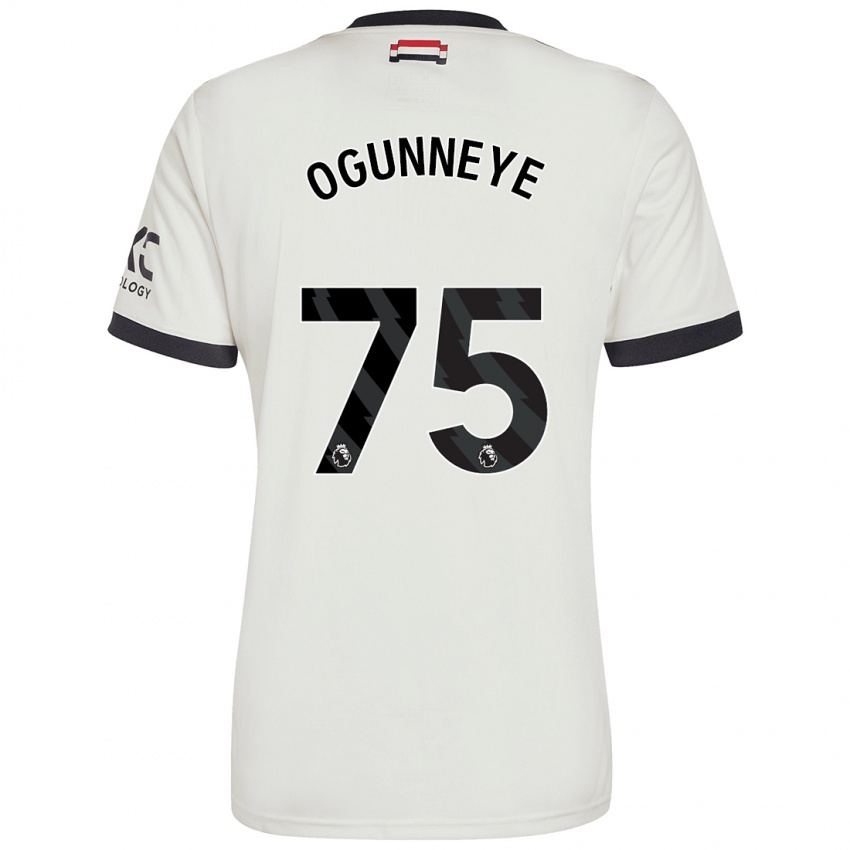 Bambino Maglia Habeeb Ogunneye #75 Bianco Sporco Kit Gara Third 2024/25 Maglietta