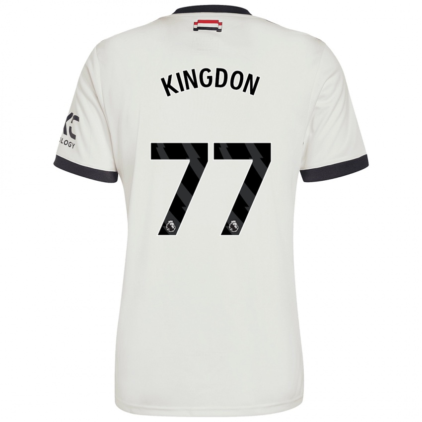 Bambino Maglia Jack Kingdon #77 Bianco Sporco Kit Gara Third 2024/25 Maglietta