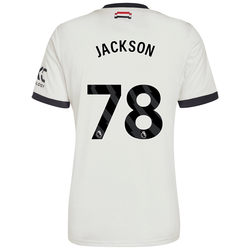 Bambino Maglia Louis Jackson #78 Bianco Sporco Kit Gara Third 2024/25 Maglietta