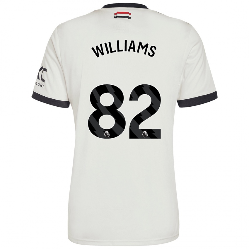 Bambino Maglia Ethan Williams #82 Bianco Sporco Kit Gara Third 2024/25 Maglietta