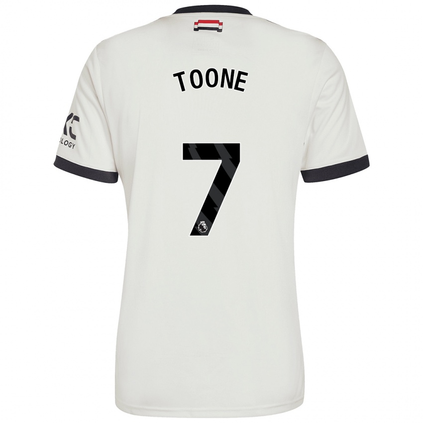 Bambino Maglia Ella Toone #7 Bianco Sporco Kit Gara Third 2024/25 Maglietta