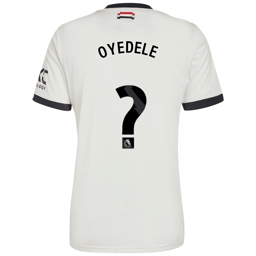 Bambino Maglia Maxi Oyedele #0 Bianco Sporco Kit Gara Third 2024/25 Maglietta