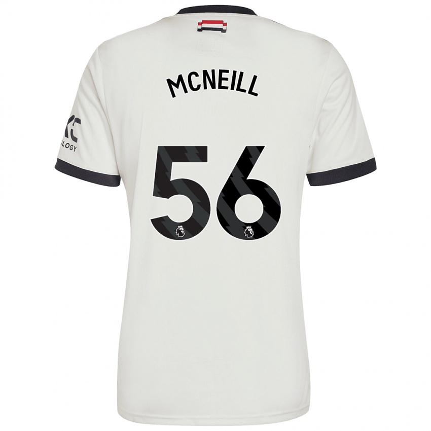 Bambino Maglia Charlie Mcneill #56 Bianco Sporco Kit Gara Third 2024/25 Maglietta