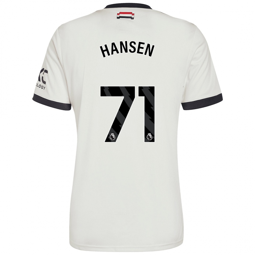 Bambino Maglia Isak Hansen-Aaroen #71 Bianco Sporco Kit Gara Third 2024/25 Maglietta