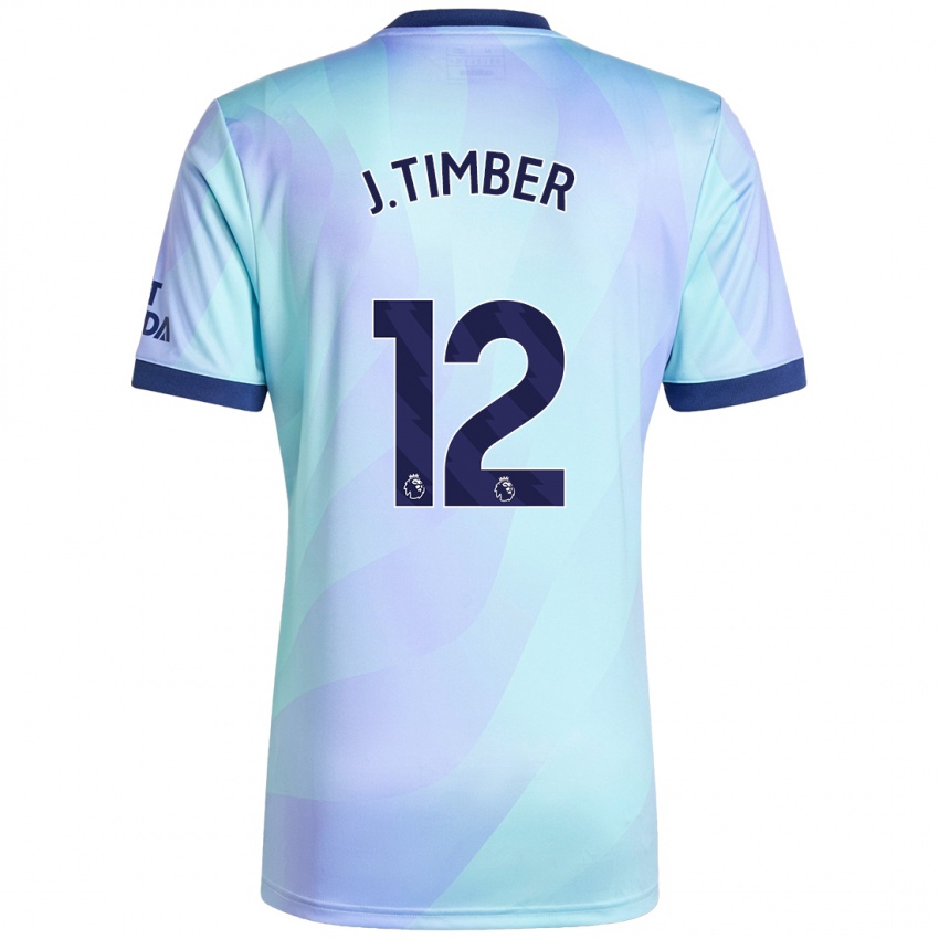 Bambino Maglia Jurrien Timber #12 Acquamarina Kit Gara Third 2024/25 Maglietta