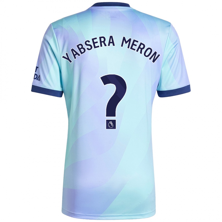 Bambino Maglia Yabsera Meron #0 Acquamarina Kit Gara Third 2024/25 Maglietta