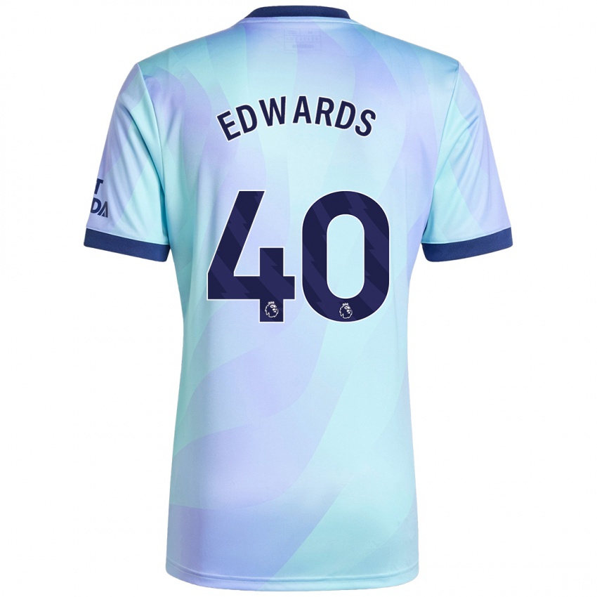 Bambino Maglia Khayon Edwards #40 Acquamarina Kit Gara Third 2024/25 Maglietta