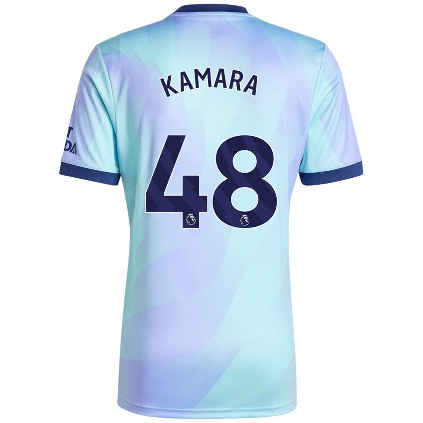 Bambino Maglia Osman Kamara #48 Acquamarina Kit Gara Third 2024/25 Maglietta