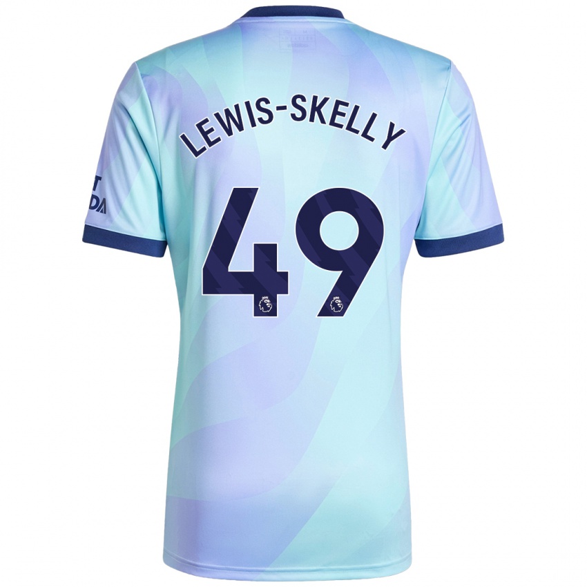 Bambino Maglia Myles Lewis-Skelly #49 Acquamarina Kit Gara Third 2024/25 Maglietta