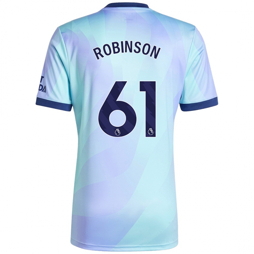 Bambino Maglia Josh Robinson #61 Acquamarina Kit Gara Third 2024/25 Maglietta