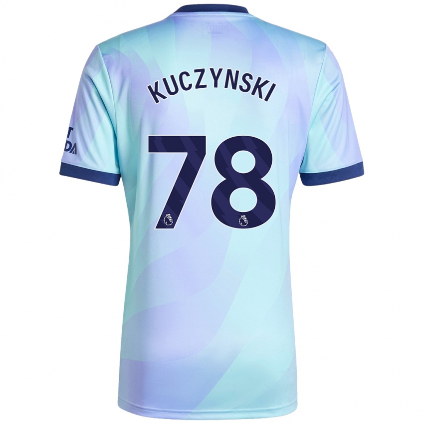 Bambino Maglia Max Kuczynski #78 Acquamarina Kit Gara Third 2024/25 Maglietta