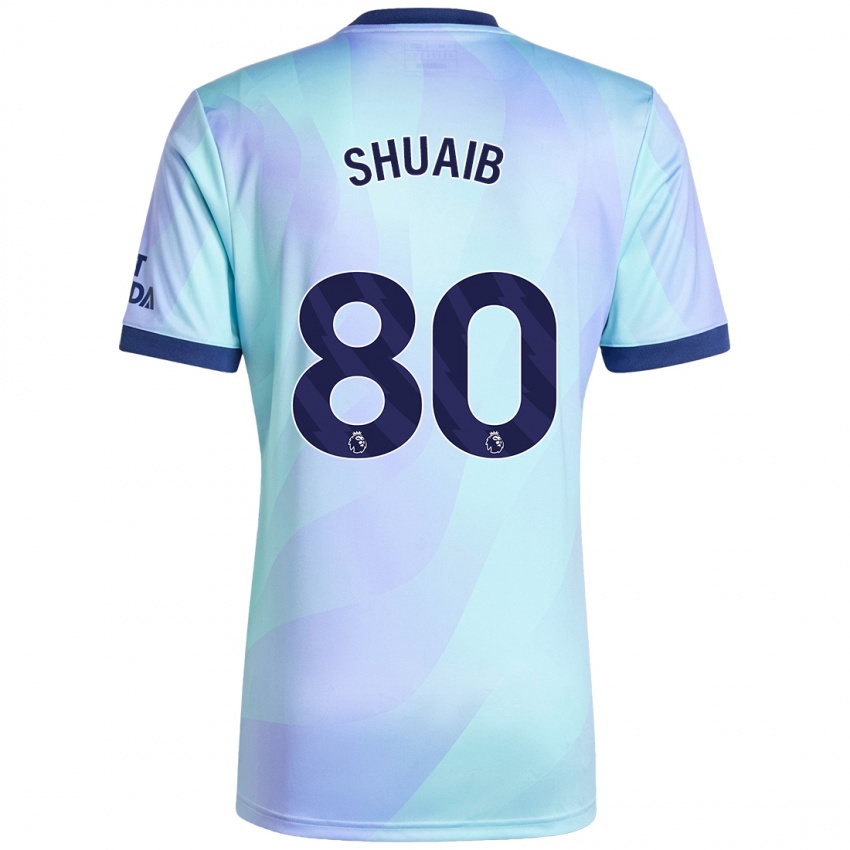 Bambino Maglia Zac Shuaib #80 Acquamarina Kit Gara Third 2024/25 Maglietta