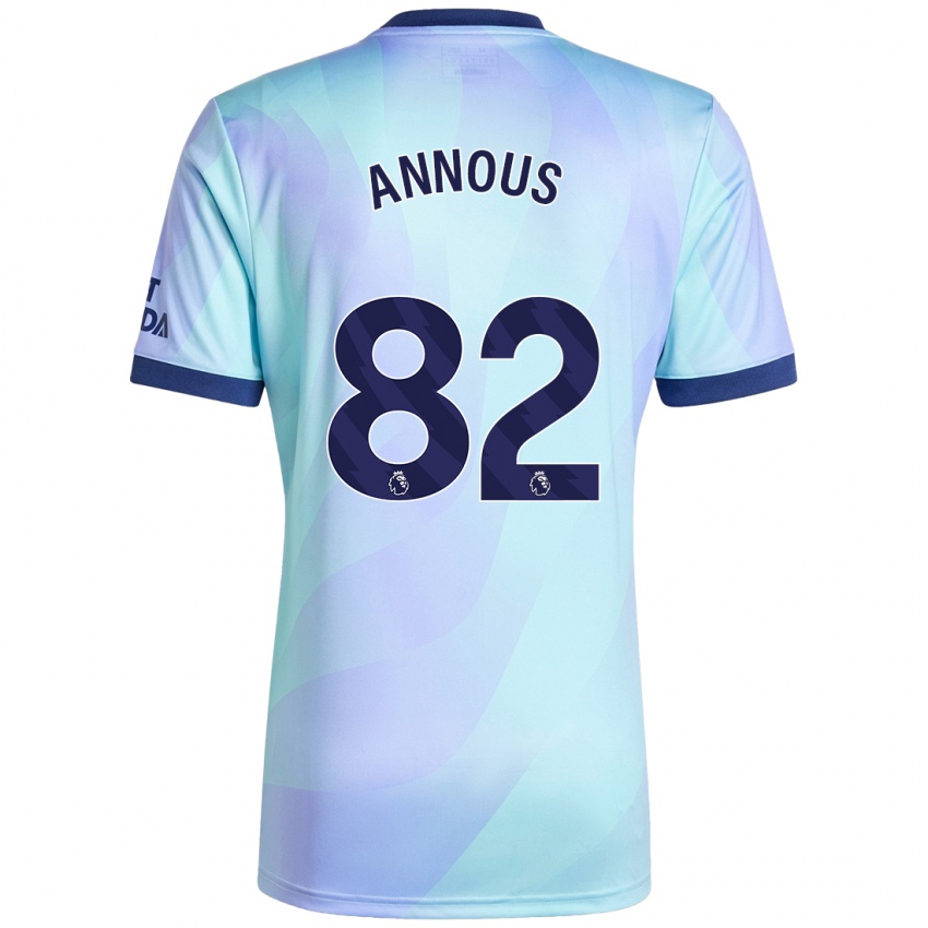 Bambino Maglia Andre Annous #82 Acquamarina Kit Gara Third 2024/25 Maglietta