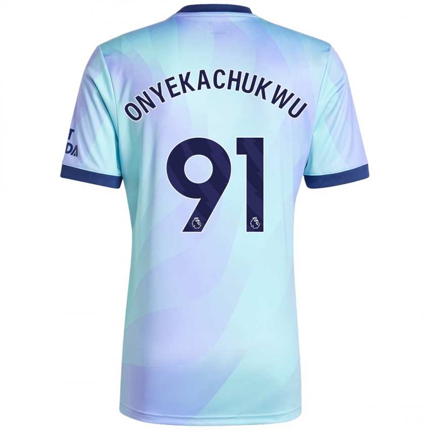 Bambino Maglia Samuel Onyekachukwu #91 Acquamarina Kit Gara Third 2024/25 Maglietta