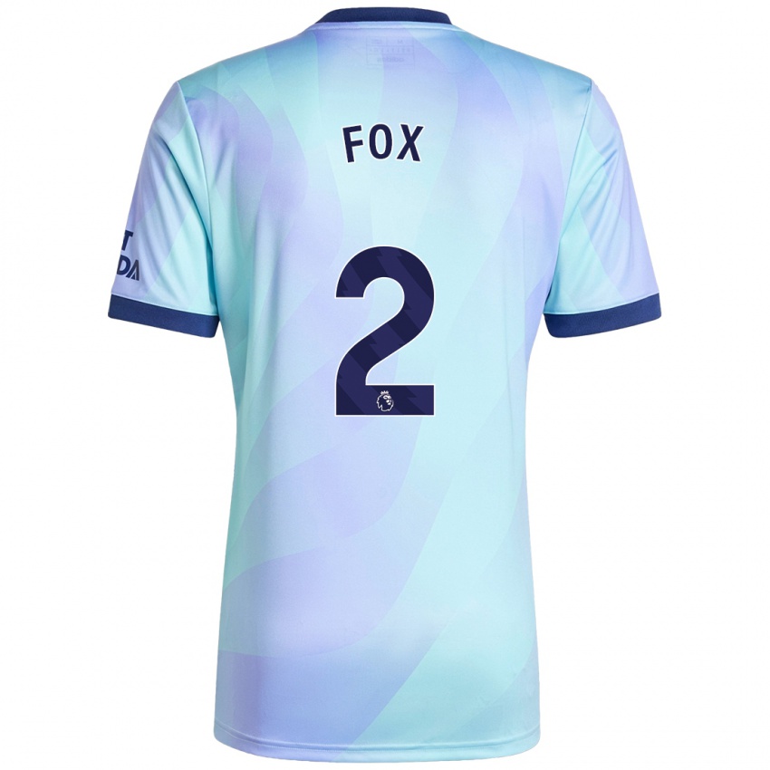 Bambino Maglia Emily Fox #2 Acquamarina Kit Gara Third 2024/25 Maglietta