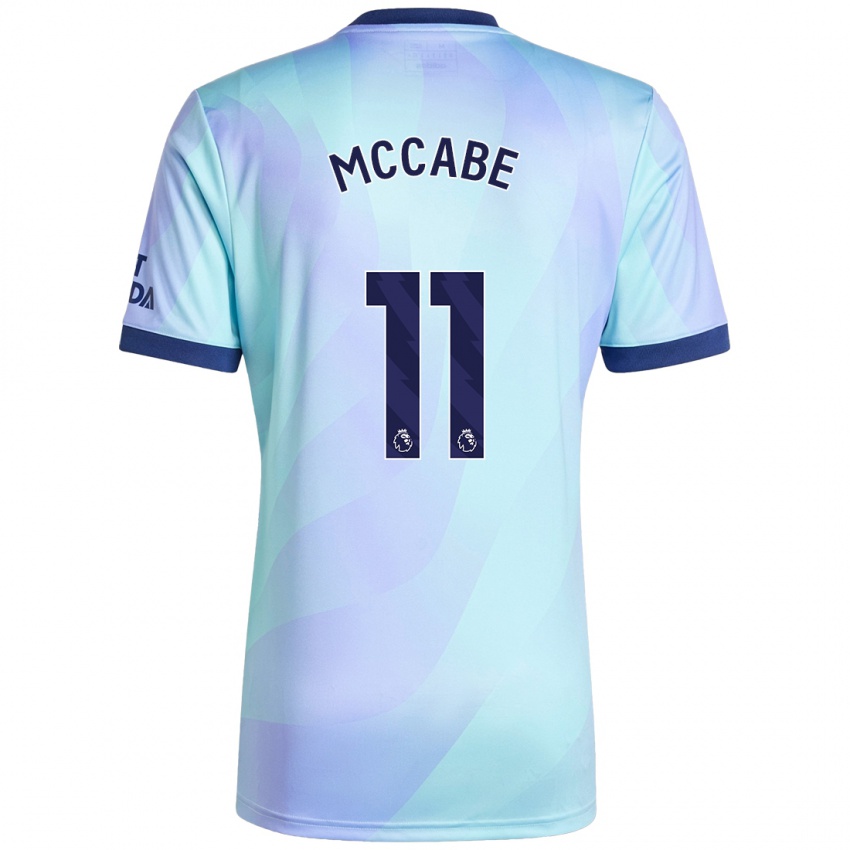 Bambino Maglia Katie Mccabe #11 Acquamarina Kit Gara Third 2024/25 Maglietta