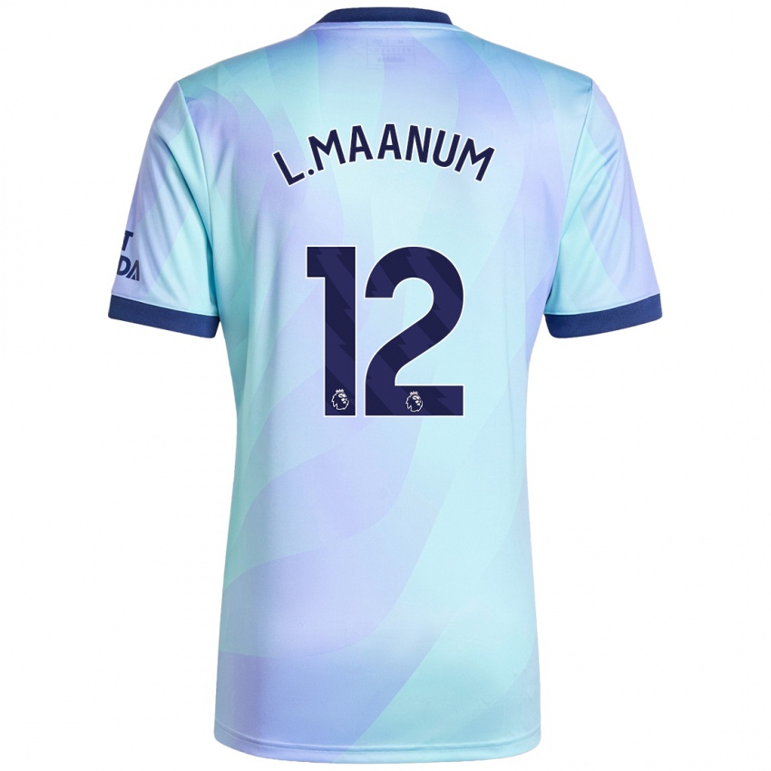 Bambino Maglia Frida Maanum #12 Acquamarina Kit Gara Third 2024/25 Maglietta