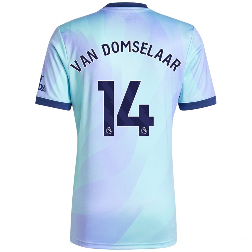 Bambino Maglia Daphne Van Domselaar #14 Acquamarina Kit Gara Third 2024/25 Maglietta