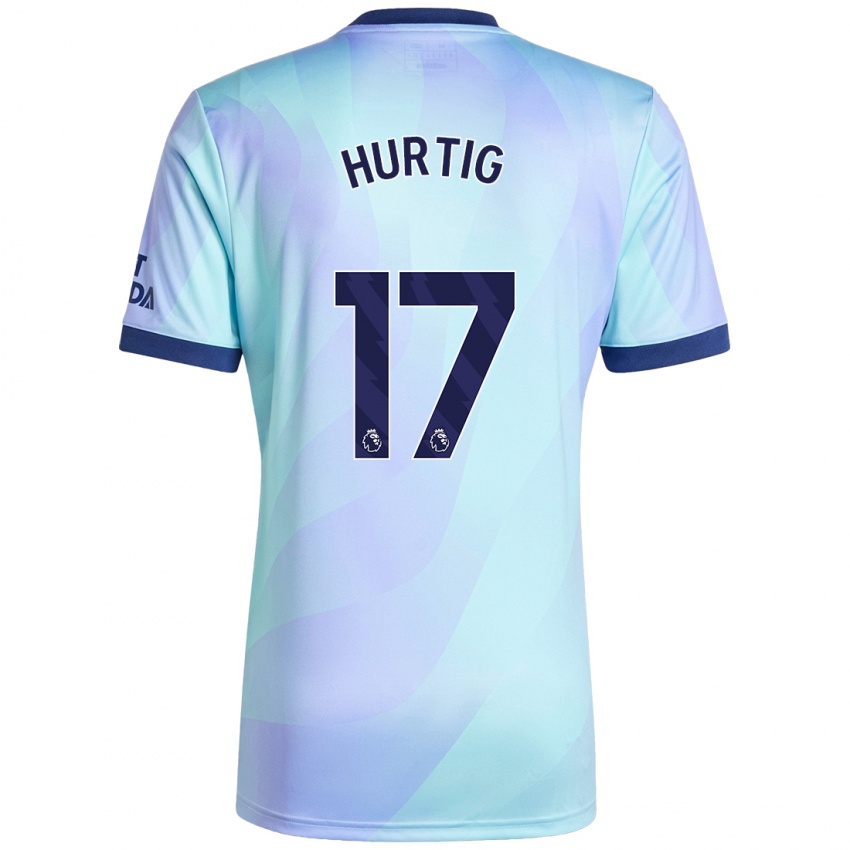 Bambino Maglia Lina Hurtig #17 Acquamarina Kit Gara Third 2024/25 Maglietta