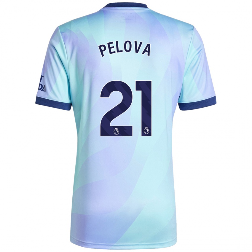 Bambino Maglia Victoria Pelova #21 Acquamarina Kit Gara Third 2024/25 Maglietta