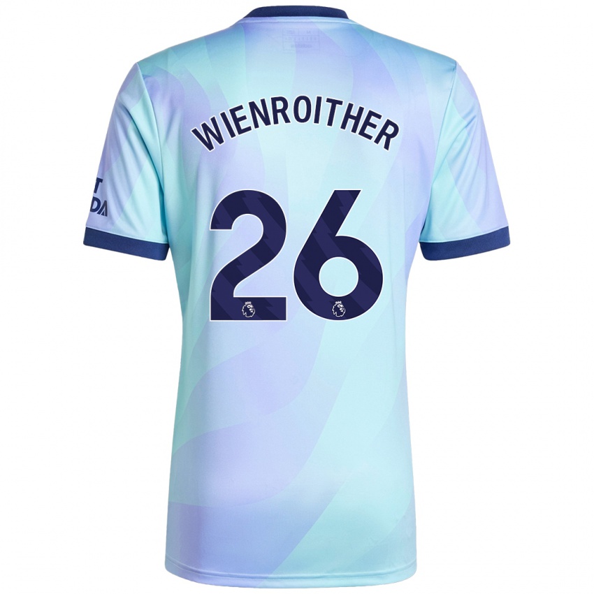 Bambino Maglia Laura Wienroither #26 Acquamarina Kit Gara Third 2024/25 Maglietta